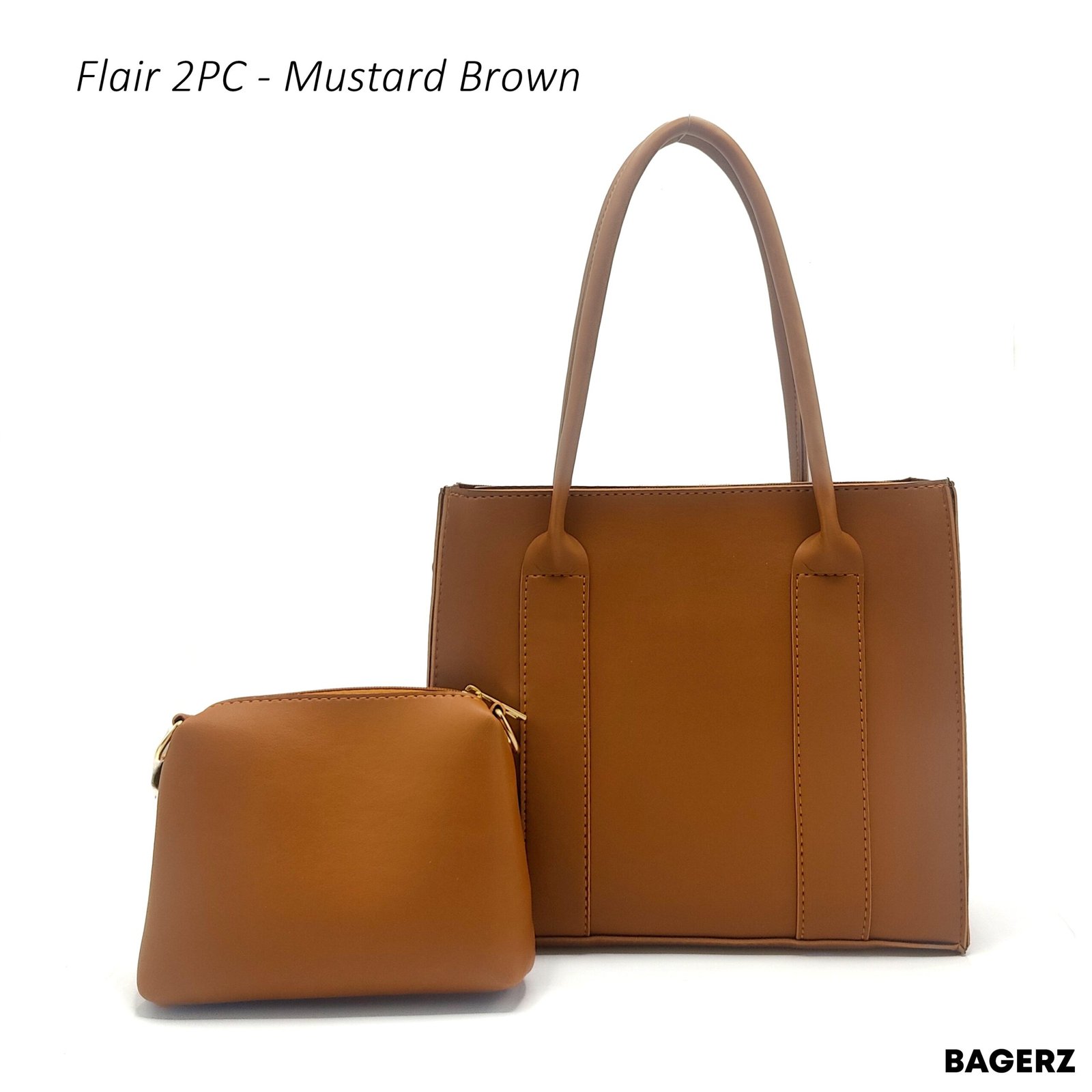 4_2092e6af-cf24-4280-953f-66a5c11c2940.jpg Flair 2PC - Mustard Brown - Image 1